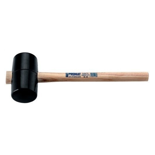Mazo De Goma Diam. Cabeza 64 Mm L Cabeza 113 Mm Negro Fresno