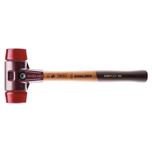 Maza Cabezas Plastico Rojo 50X135-350Mm M/Mad Simplex