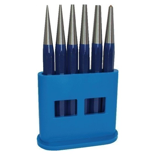 Punzon De Deriva Jgo 6Pz: 1-2-3-4-5Mm+Granete Cj/Plas Format