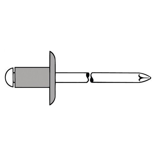 Remache Vastago De Mandril D X L 5 X 20 Mm K11 Alumin 250 Pz