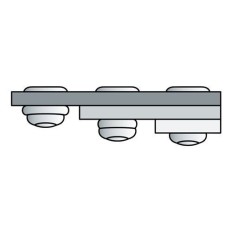 Remache Fij Polygrip 4,8X17Mm C/Red Plana Alum/Acero 0500Pz