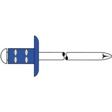 Remache Fij Polygrip 4,0X13Mm C/Red Plana Acero 500Pz Gesipa