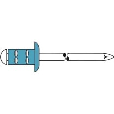 Remache Polygrip D X L 4,8 X 10 Mm Acero Inox 50 Ud Gesipa