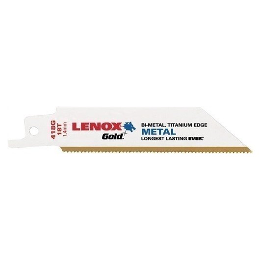 Hoja Sierra Sable 102Mm Hss Titanio Tipo 418Gr Gold Lenox