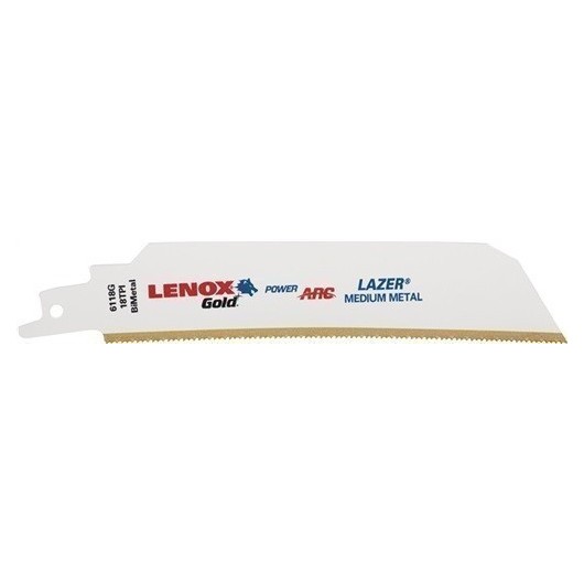 Hoja Sierra Sable 152Mm Hss Titanio Tipo 6118Gr Gold Lazer