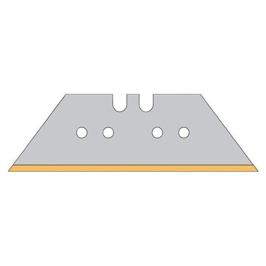 Cuchilla Cutter Trapezoidal 61X18,7X0,65Mm Titanio 50Pz Prom