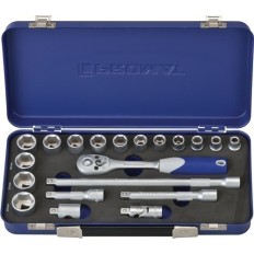 Juego De Llaves De Vaso 20 Uds. 3/8 Pulg. Anchos De Llave 8-