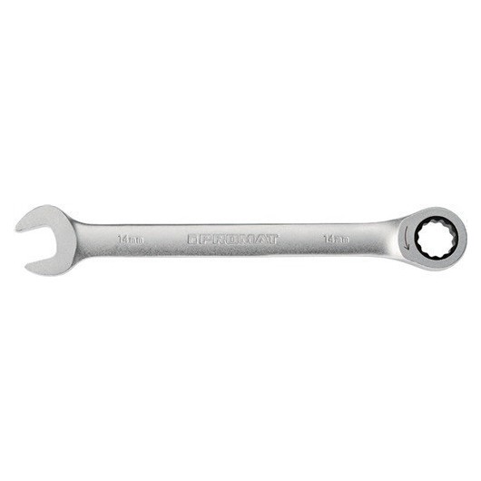 Llave Combinada Carraca 14Mm Bihexagonal Boca 15º Promat