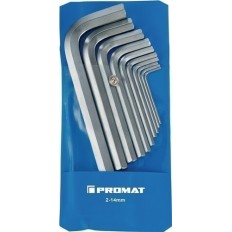 Juego De Llaves Acodadas 10 Uds. Bolsa De Plastico Ancho De