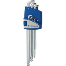 Llave Allen Hexag. 1,5-10Mm Extco Bola Croma Pet 9Pz Promat
