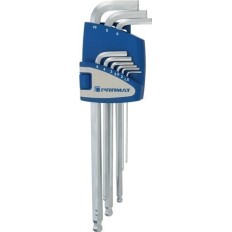 Llave Allen Hexag. 1,5-10Mm Larga Bola Croma Pet 9Pz Promat
