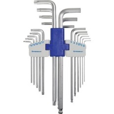 Juego De Llaves Acodadas Universal 18 Uds. Contenedor De Pla