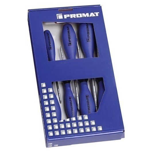 Destornilladores Jgo 7Pz: 3 Pz + 3 Ph +1 Plana M/Multicompo