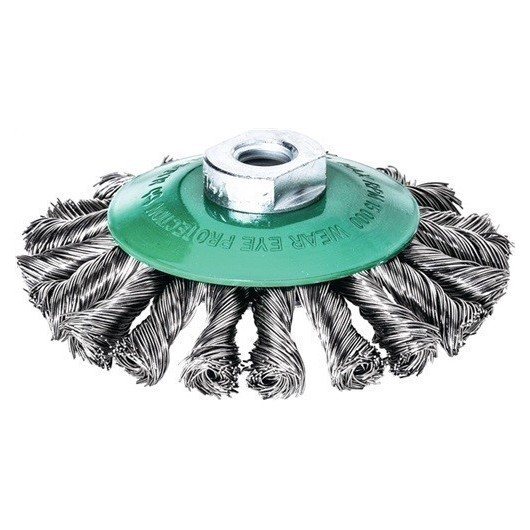 Cepillo Conico Diam. 115 Mm M14 Grosor Alambre 0,5 Mm Va 12