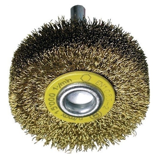 Cepillo Circular Diam. 50 Mm Grosor Del Alambre 0,2 Mm Laton