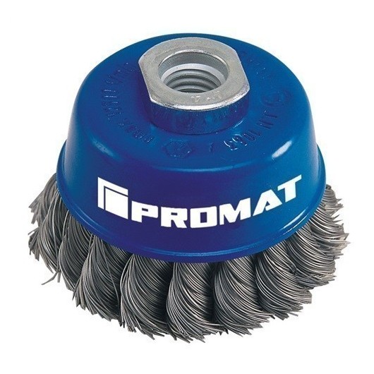 Cepillo Ind Taza Amoladora 100Mm Al Trenz Inox 0,35Mm Promat