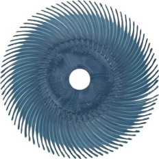 Disco Cepillo Radial Bb-Zb Tipo C Ø75 Gr.220 Rojo