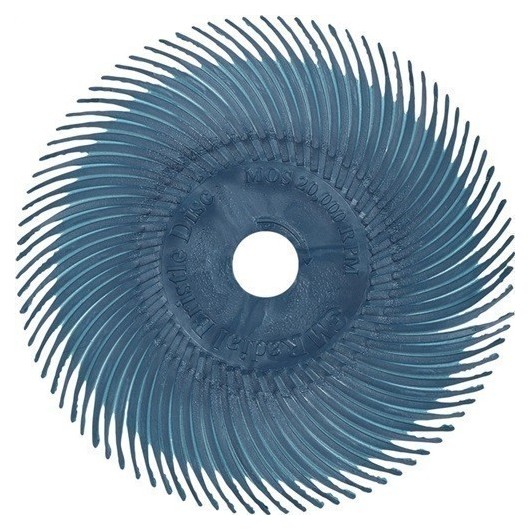 Disco Cepillo Radial Bb-Zb Tipo C Ø75 Gr.220 Rojo