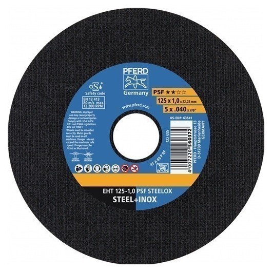 Disco Corte Psf Steelox Ø230X2,5Mm Inox