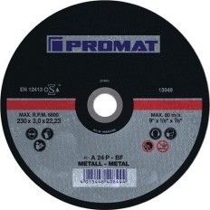 Disco De Corte D 115 X 2,5 Mm Acodado Acero Perforacion 22,2