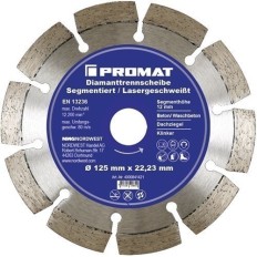 Disco De Corte Diamantado Diam. 115 Mm Perforacion 22, 23 Mm