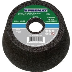 Muela De Copa C16N 110/100 Mm Piedra Nat. Y Artif., Acero Fu