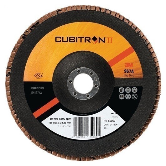 Disco Abrasivo Laminas Cubitron™Ii 967A Ø125Mm Conico Gr.60