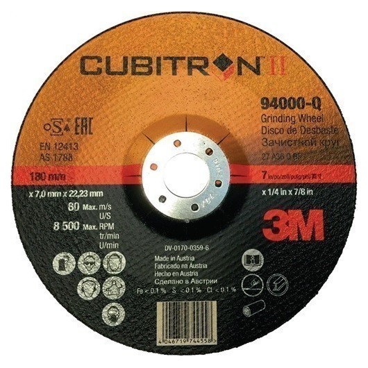 Disco Desbaste Cubitron™ Ii Ø125X7Mm Grano 36