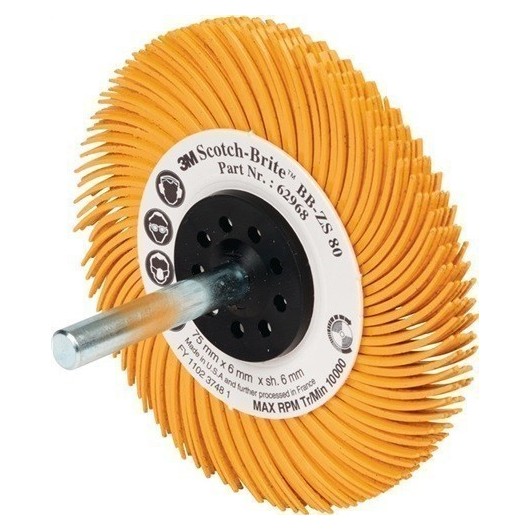 Disco Cepillo Radial Bb-Zs Tipo C Ø50,8 Gr.80 Amarillo