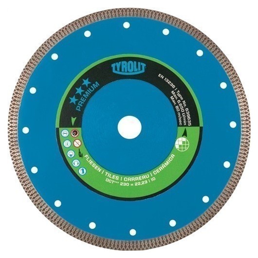 Disco De Corte Diamantado Premium Diam. 230 Mm Perforacion 2