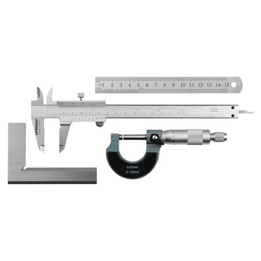 Juego De Instrumentos De Medicion 4 Uds. Promat