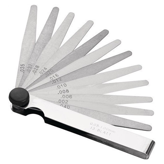 Galga De Espesores Conicas Acero Jgo 13Pz De 0,05-1Mm Promat