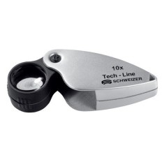 Lupa Plegable Tech-Line Aumento 10X Diam. Lente 22,8 Mm Schw