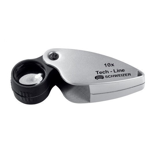 Lupa Plegable Tech-Line Aumento 10X Diam. Lente 22,8 Mm Schw