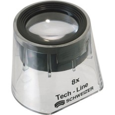 Lupa De Pie Tech-Line Aumento 8X Fix Diam. Lente 30 Mm Schwe