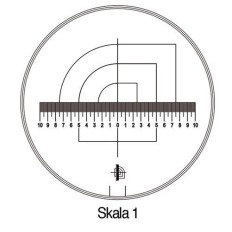 Escala Medicion Lupa Pie Tech-Line Ø25/2,5Mm Duo 1 Schweizer