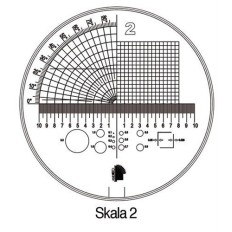 Escala Medicion Lupa Pie Tech-Line Ø25/2,5Mm Duo 2 Schweizer