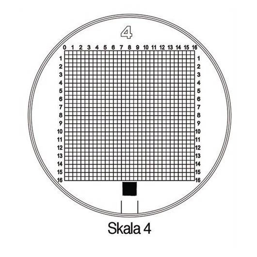 Escala Medicion Lupa Pie Tech-Line Ø25/2,5Mm Duo 4 Schweizer