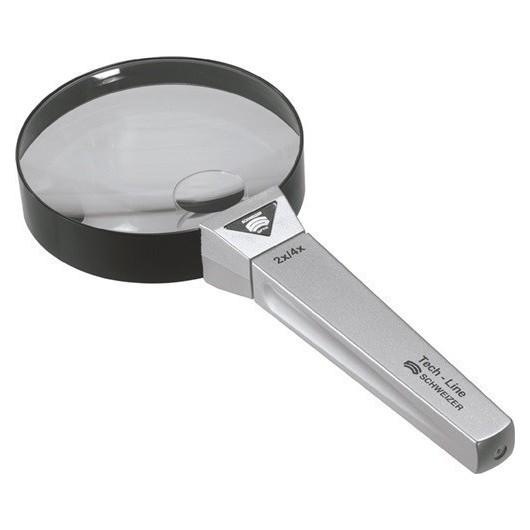 Lupa Manual Tech-Line Aumento 2X/4X Diam. Lente 90/20 Mm Sch