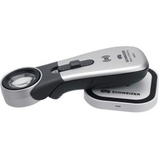 Lupa Manual Iluminada Tech-Line Induccion Aumento 8X Led Dia