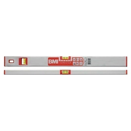 Nivel De Burbuja Eurostar 690 E 100 Cm Aluminio Plateado +-