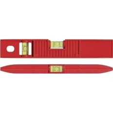 Nivel De Burbuja Torpedo 25 Cm Abs Rojo +- 1 Mm/M Con Iman B