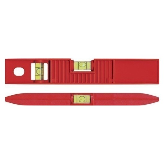 Nivel De Burbuja Torpedo 25 Cm Abs Rojo +- 1 Mm/M Con Iman B