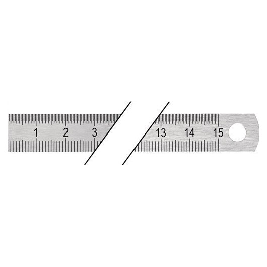 Escala De Acero Longitud 150 Mm Acero Flexible Division B 
