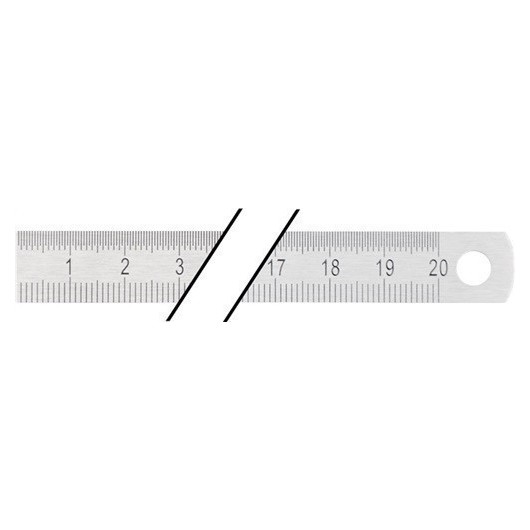 Escala De Acero Longitud 500 Mm Acero Flexible Division B 