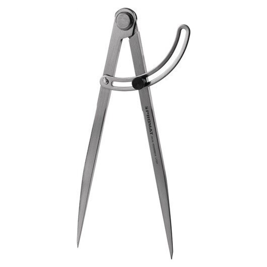 Compas De Puntas Longitud 150 Mm Con Arco De Ajuste Promat
