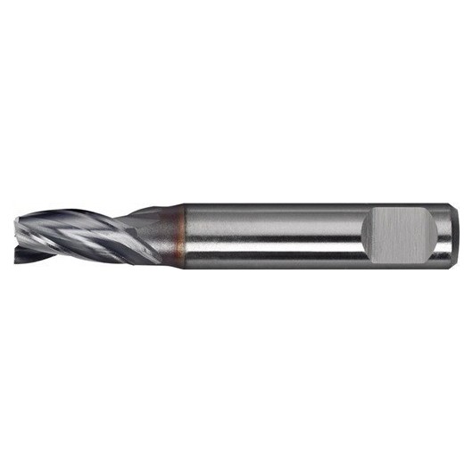 Fresa Ranurada Mini 2,5Mm 3Filos Corta Hss-Co8 Ticn Promat