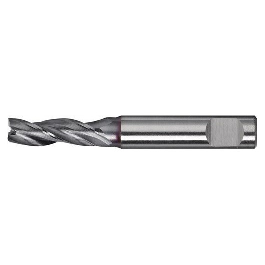 Fresa Ranurada Mini 5,5Mm 3Filos Larga Hss-Co8 Ticn Promat