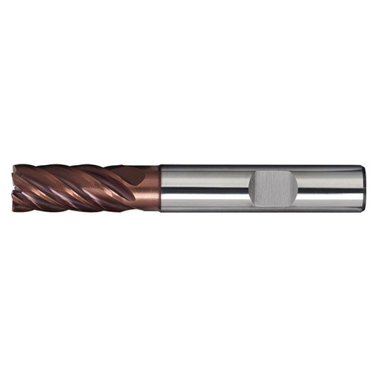 Fresa Frontal Din 6527 L Diam. Nominal 8 Mm Vhm Tialn 35-38