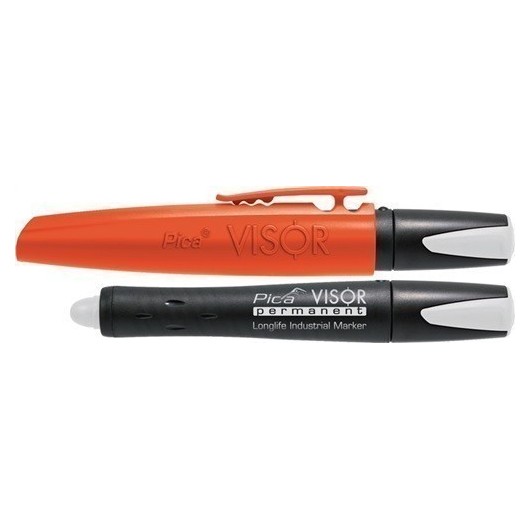 Marcador Industrial Visor Permanent Blanco Resistente Al Agu